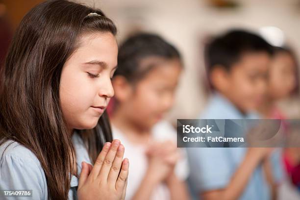Childrens Religious Program Stock Photo - Download Image Now - Praying, Child, Education