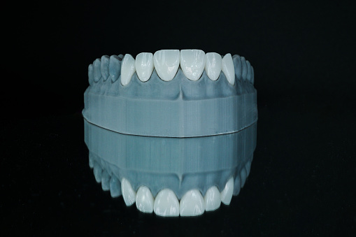 Say hello to your new teeth with the zirconium coating tooth model!