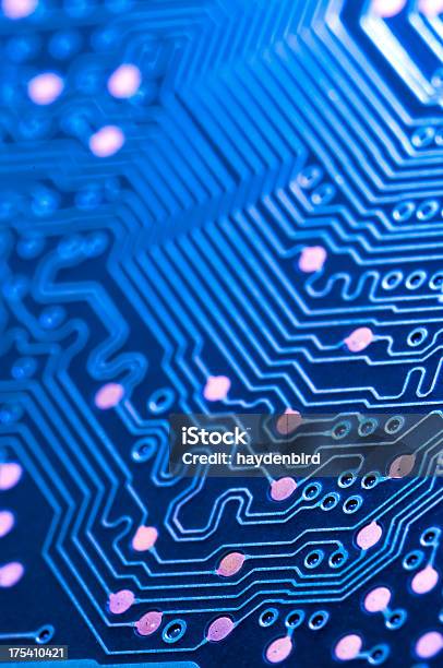 Macro Shot Of Electronic Circuit Board Representing Modern Technology Stock Photo - Download Image Now