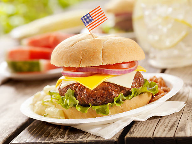 istock All American Cheeseburger and Lemonade 175410482