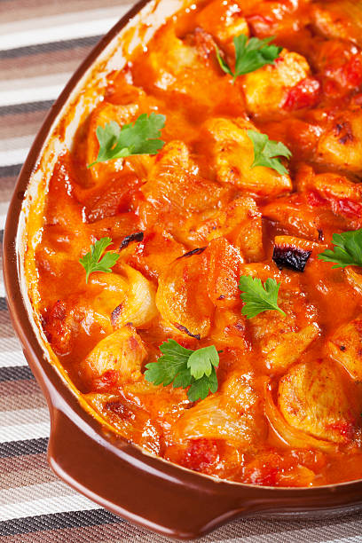istock Casserole with chicken, potatos and tomatos 175411475