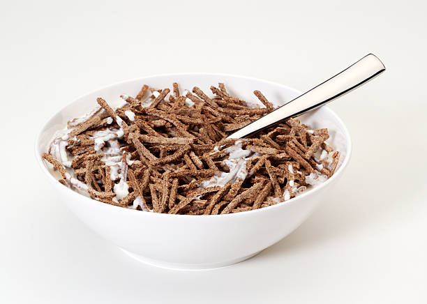 Bran breakfast cereal stock photo