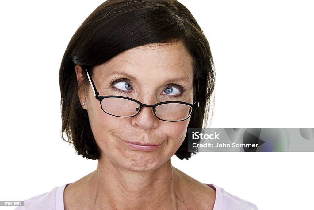 여자 멍청해 얼굴 만들기 - 로열티 프리 사시 스톡 사진