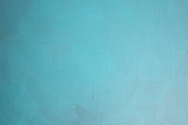 istock Turquoise acrylic paint on canvas, uniform matte backdrop, abstract background texture, 1754124360