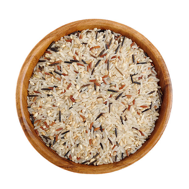 mezcla de arroz - dishware brown rice rice variation fotografías e imágenes de stock