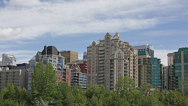 istock Calgary's Residential Buildings by the Bow River, Alberta in Spring 175413325