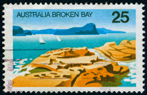 Cancelled Stamp From Australia Featuring Broken Bay Which Is Just North Of Sydney