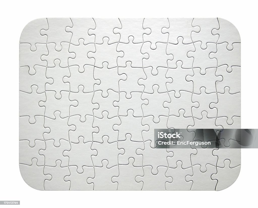 Vide blanc Puzzle - Photo de Rectangle libre de droits