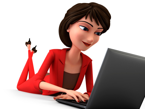 Businesswoman with Laptop