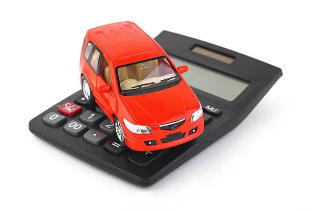 Car on calculator