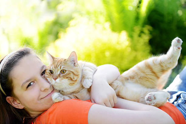 istock Girl with cat 175414484