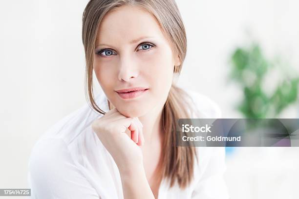 Portrait Of Young Woman Stock Photo - Download Image Now - 20-24 Years, 20-29 Years, Adult