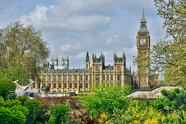 l'abbaye de westminster et big ben, londres, royaume-uni - big ben london england hdr houses of parliament london photos et images de collection