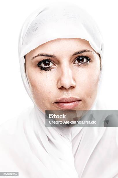 Tears Of A Muslim Woman Stock Photo - Download Image Now - Embarrassment, Islam, One Woman Only