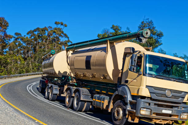 istock Heavy vehicle climbing mountain pass 1754152202