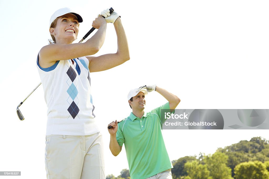 Ciò che un buon tiro! - Foto stock royalty-free di Golf