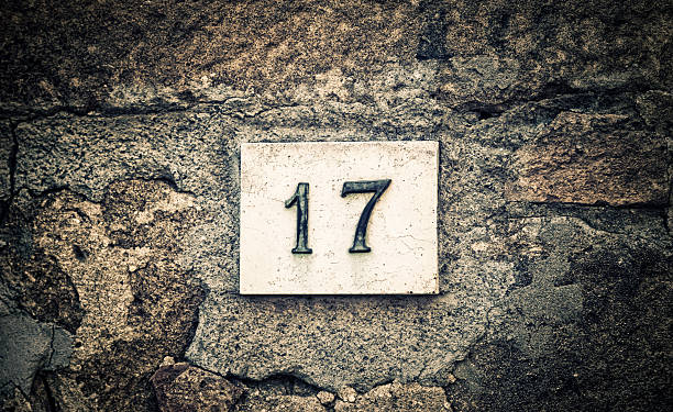 istock Number 17 road sign 175415578