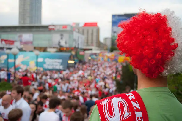 Photo of Colors Polish fans in the city center,