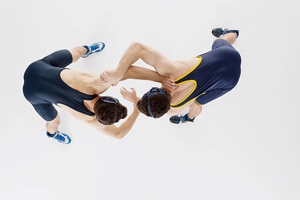 istock Two male wrestler in action 175415957