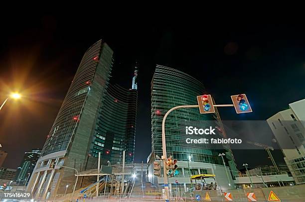 Night In Milan Stock Photo - Download Image Now - Milan, Modern, Night