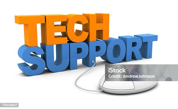 Online Tech Support Stock Photo - Download Image Now - Blue, Communication, Computer Mouse
