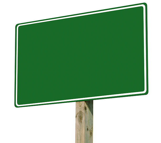istock Blank Road Sign Isolated on White With Clipping Path 175416694