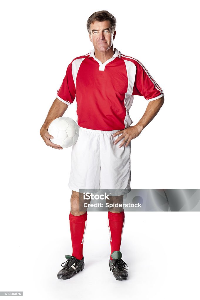 Treinador de futebol com bola de Jogador - Foto de stock de Figura para recortar royalty-free