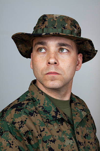 istock Marine in Field Boonie Cover 175417150