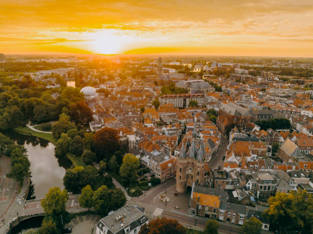 istock Sassenpoort old gate in Zwolle during summer sunset 1754176527