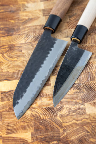 istock Japanese premium knives released.Damascus steel pattern.Background with a pattern of Damascus steel. 1754179521