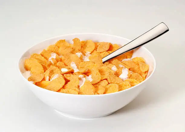 Bowl of cereal and milk