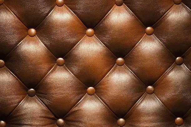 Photo of Brown leather background