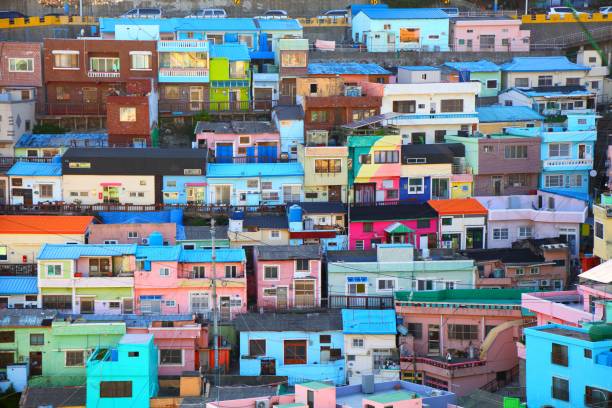 istock Gamcheon colorful district in Busan 1754186522