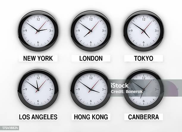 Welt Uhr Stockfoto und mehr Bilder von Uhr - Uhr, Canberra, Clipping Path