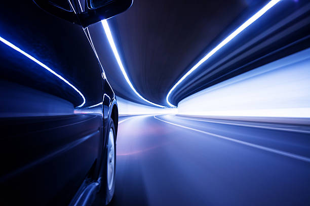istock Fast car through street 175419000