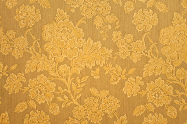 hohe auflösung gold hintergrund mit blumenmuster - baroque style stock-fotos und bilder