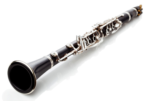 Oboe with music sheet notes classical musical instrument