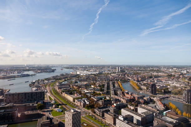 istock Aerial view of Rotterdam 175419418