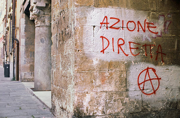 istock Anarchist movement  (movimento anarchico) - Pisa, Italy 175420241