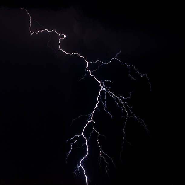 relâmpago - thunderstorm lightning storm monsoon - fotografias e filmes do acervo