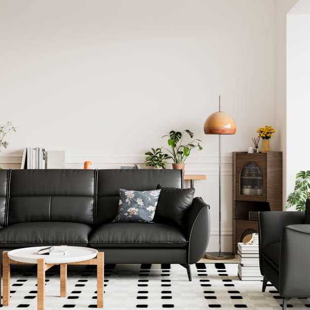 istock Interior Living Room Wall Mockup 1754206066