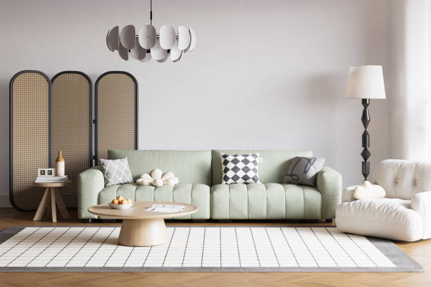istock Interior Living Room Wall Mockup 1754206682