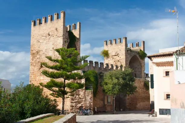 "Entrance gate to the oldtown of Alcudia in Mallorca, Spain."