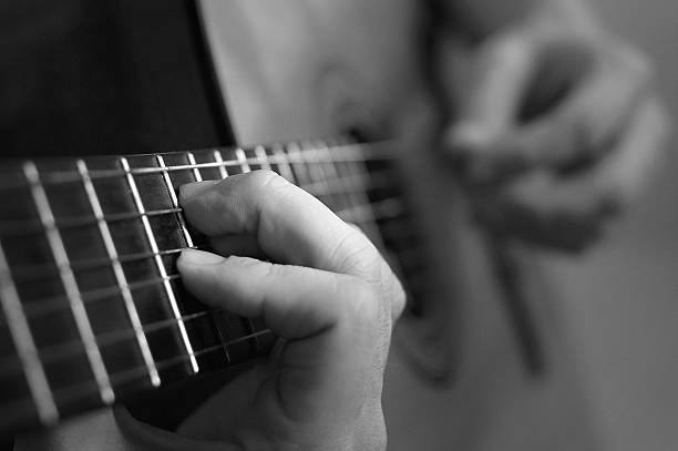 istock spanish guitar with film grain 175420884