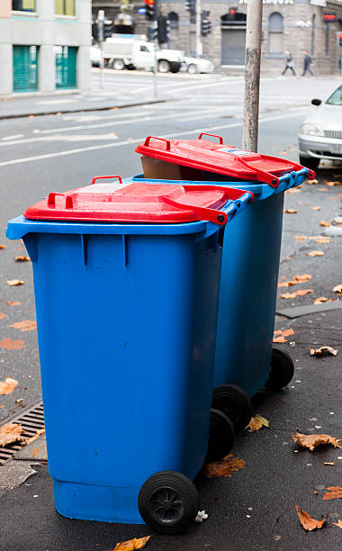 istock Colorful Garbage Containers on the Street 175421410