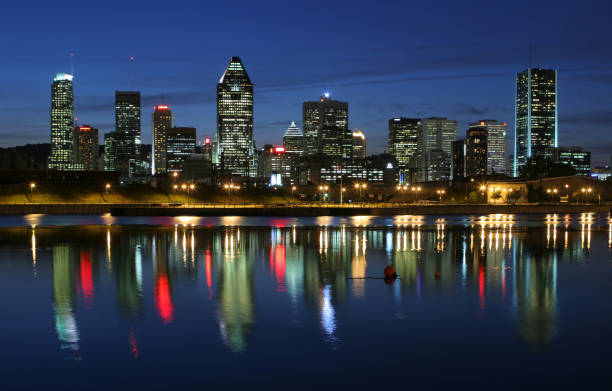 istock Illuminated Montreal City at Night 175421535