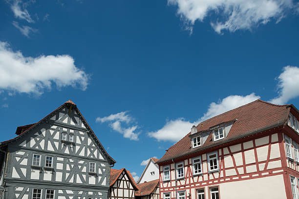 istock Half-timbered houses, Erbach, Germany 175421878