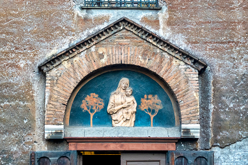 Lunette of the Church of Santa Maria in Cappella, Rome, Italy