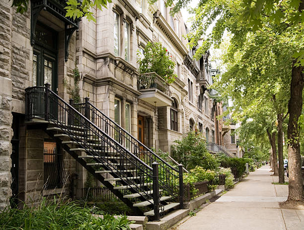 Town Houses stock photo