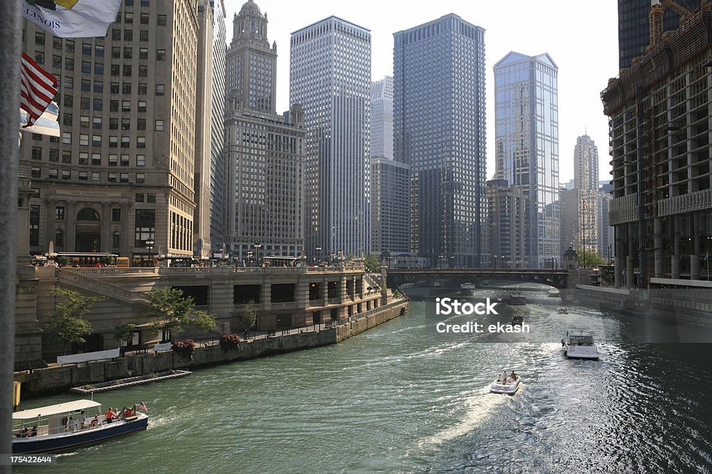 Espectacular del centro de la ciudad de Chicago - Foto de stock de Chicago - Illinois libre de derechos